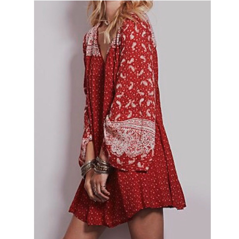 Free People Bell Sleeve Dress - Picture 2 of 3